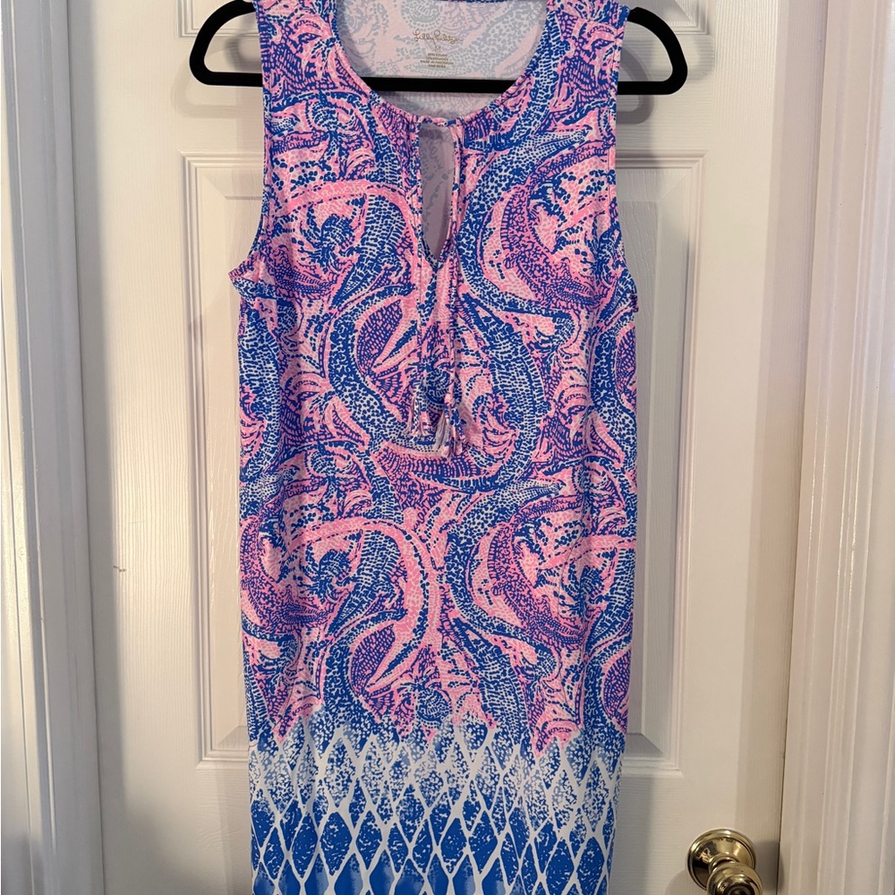 Lilly Pulitzer Pink and Blue Patterned Dress